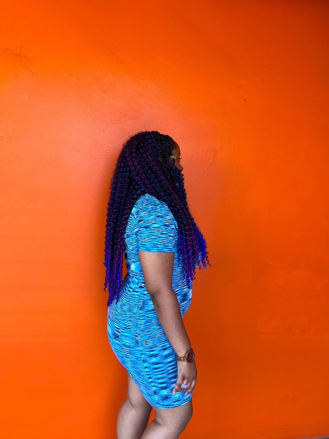 Blueberry Tart Collard Dress (S-L)