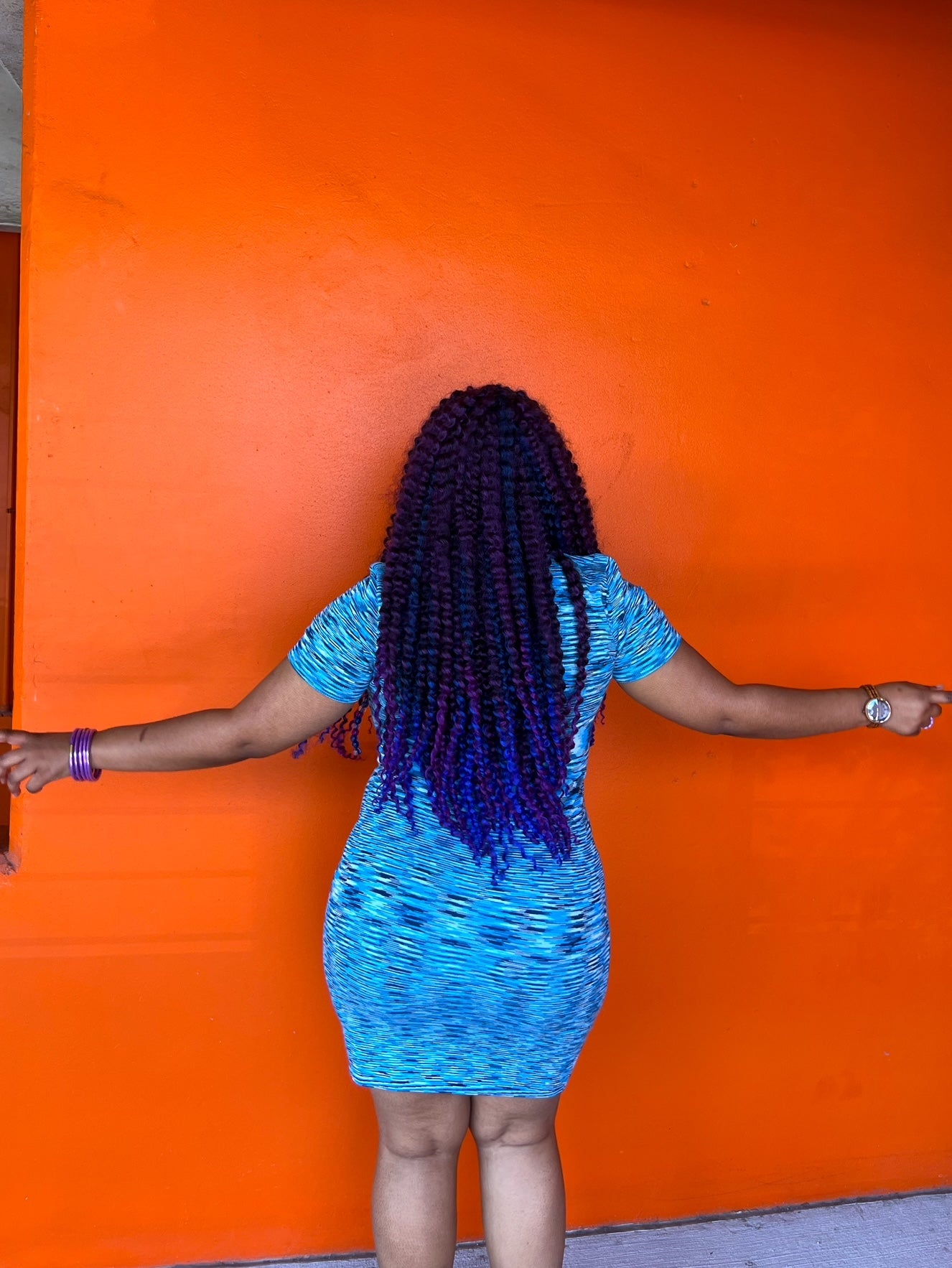 Blueberry Tart Collard Dress (S-L)