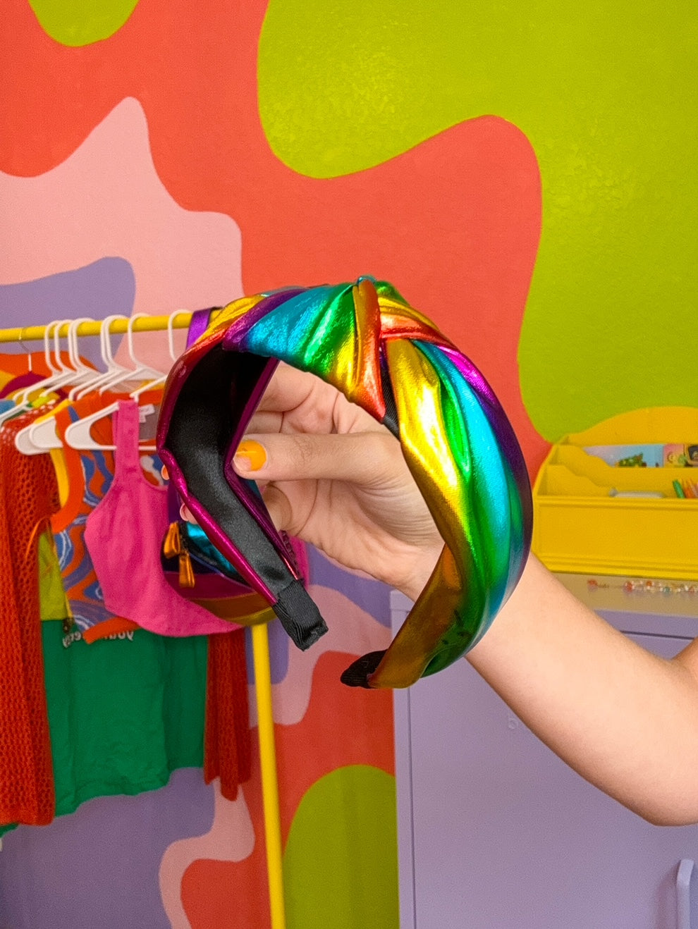Metallic Rainbow Headband