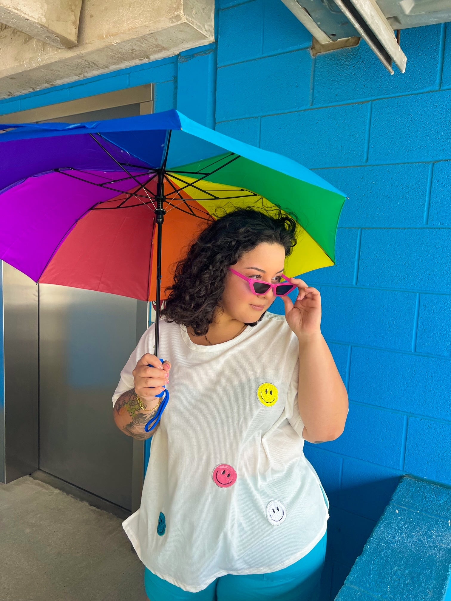 Smiley Oversized Top (1XL-2XL)