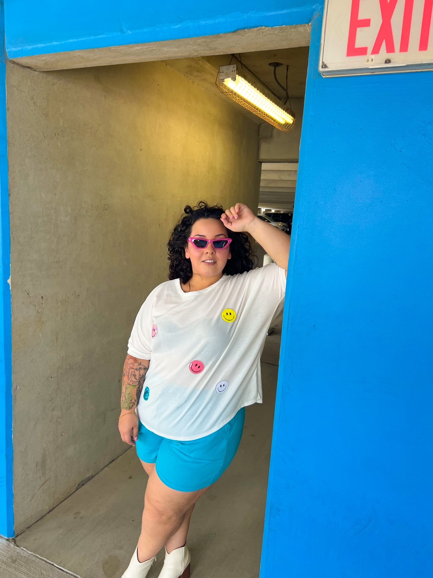 Smiley Oversized Top (1XL-2XL)