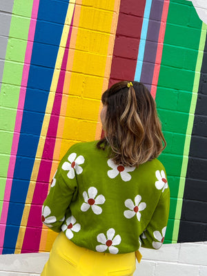 Flower Power Sweater Top (Part of a set)