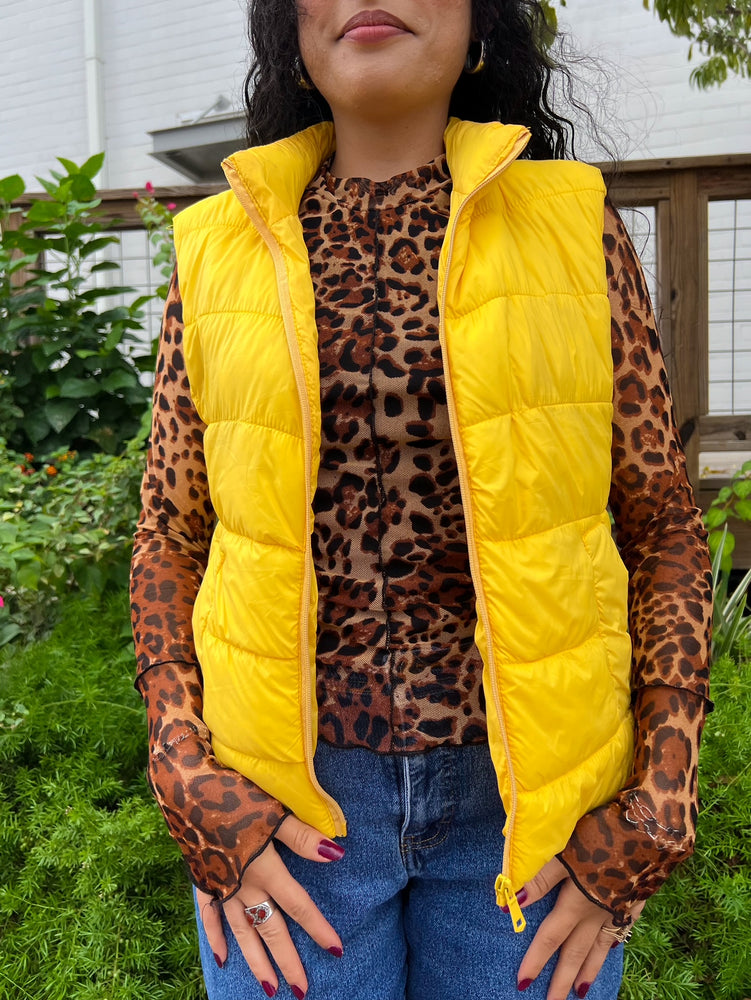 Mustard puffer vest hotsell