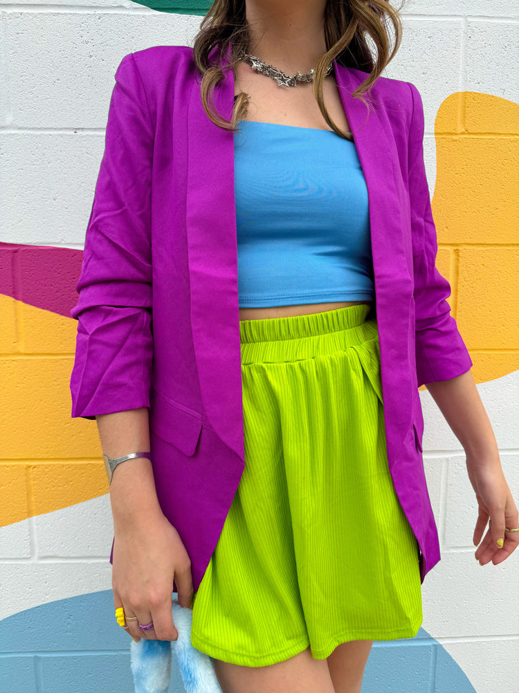 Violet Kaleidoscope Blazer (S-3XL)