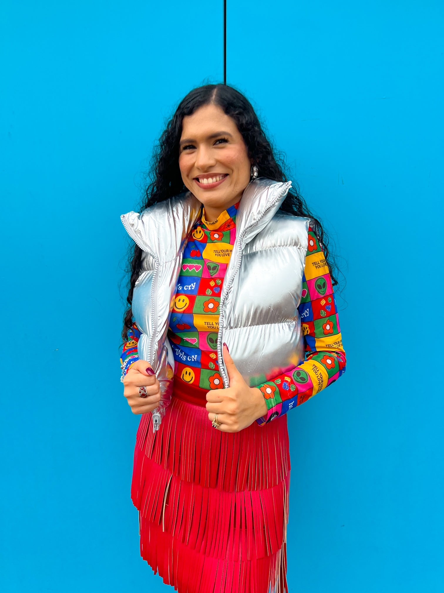 Silver Nights Puff Vest (S-3XL)