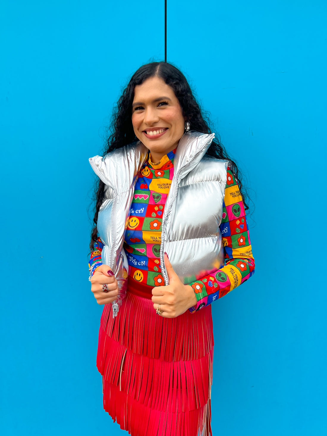 Silver Nights Puff Vest (S-3XL)