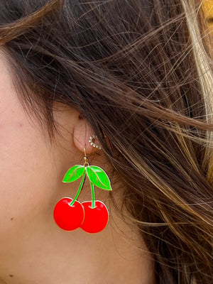 Red Cherry Earrings