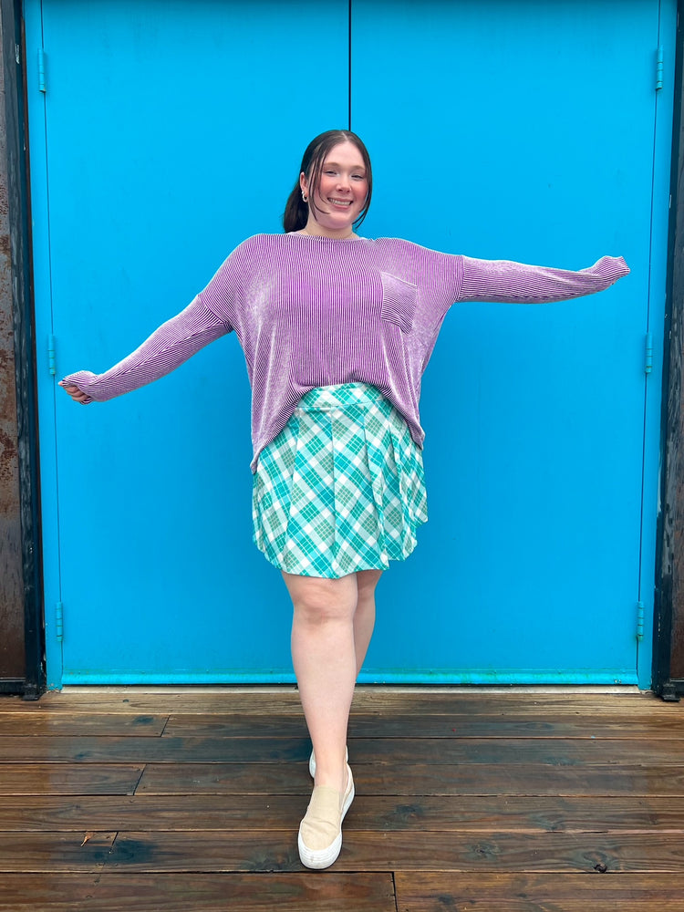 Violet Long Sleeve Top (S-3XL)