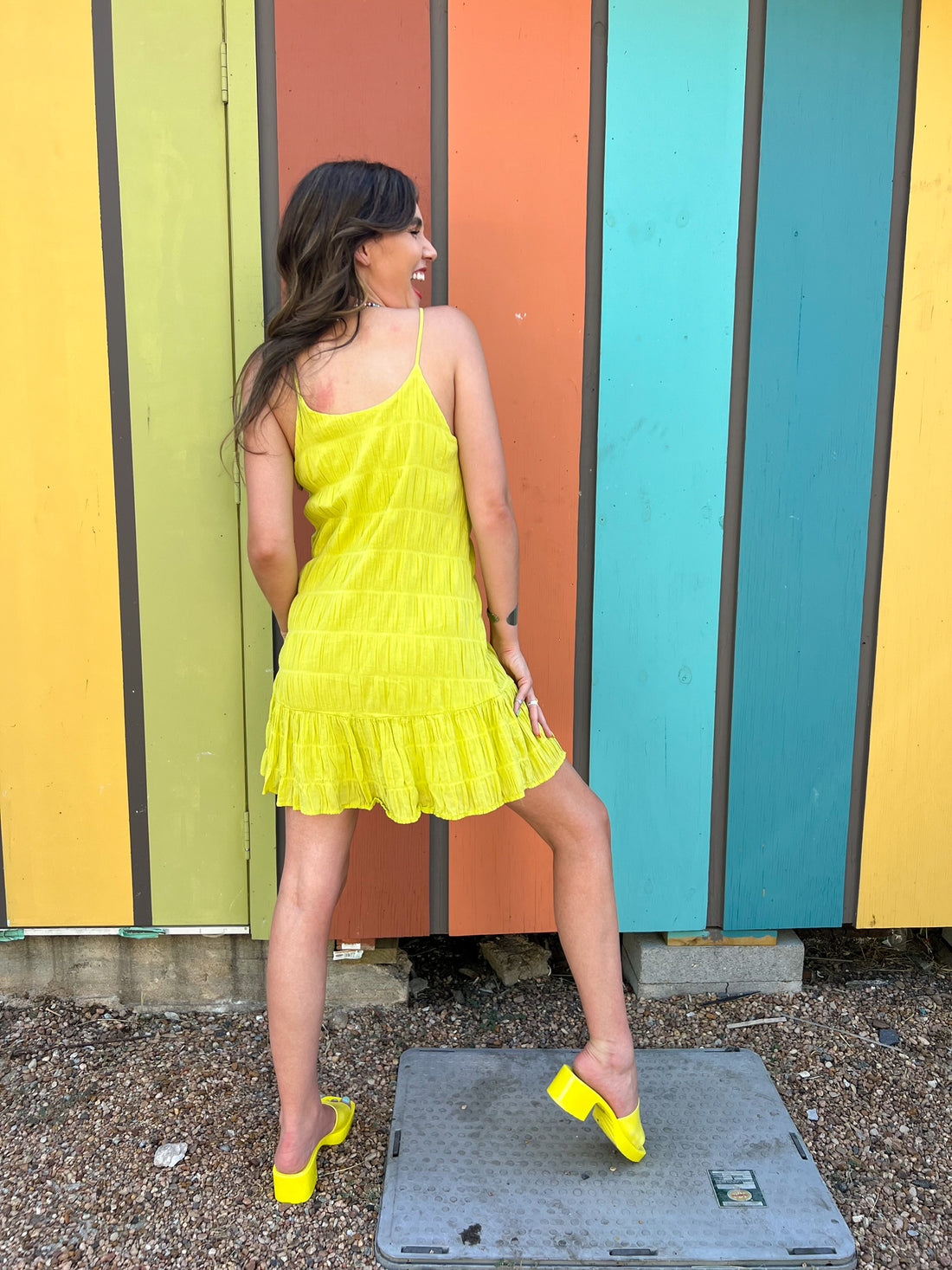 Citrus Swing Dress (S-L)