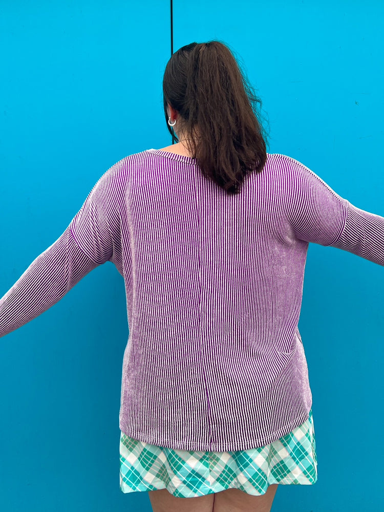 Violet Long Sleeve Top (S-3XL)