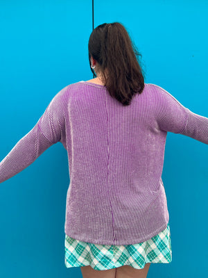 Violet Long Sleeve Top (S-3XL)