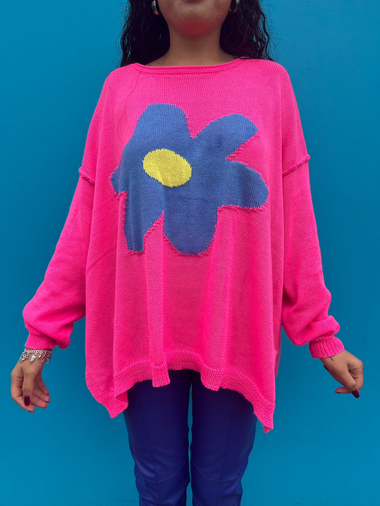 Born to Bloom Slouchy Sweater (S-3XL)