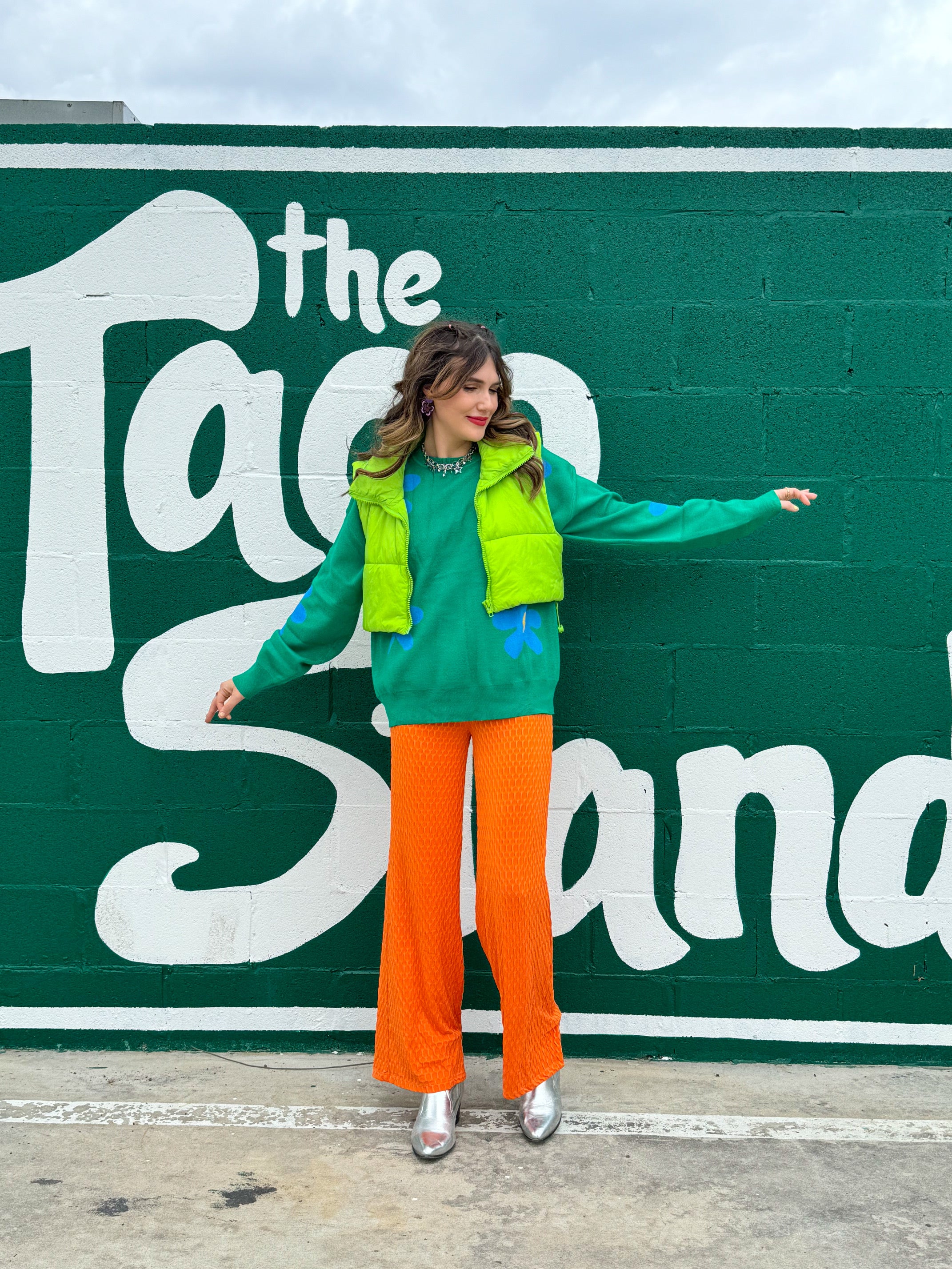 Cinema Flare Pants in Orange (S-3XL)