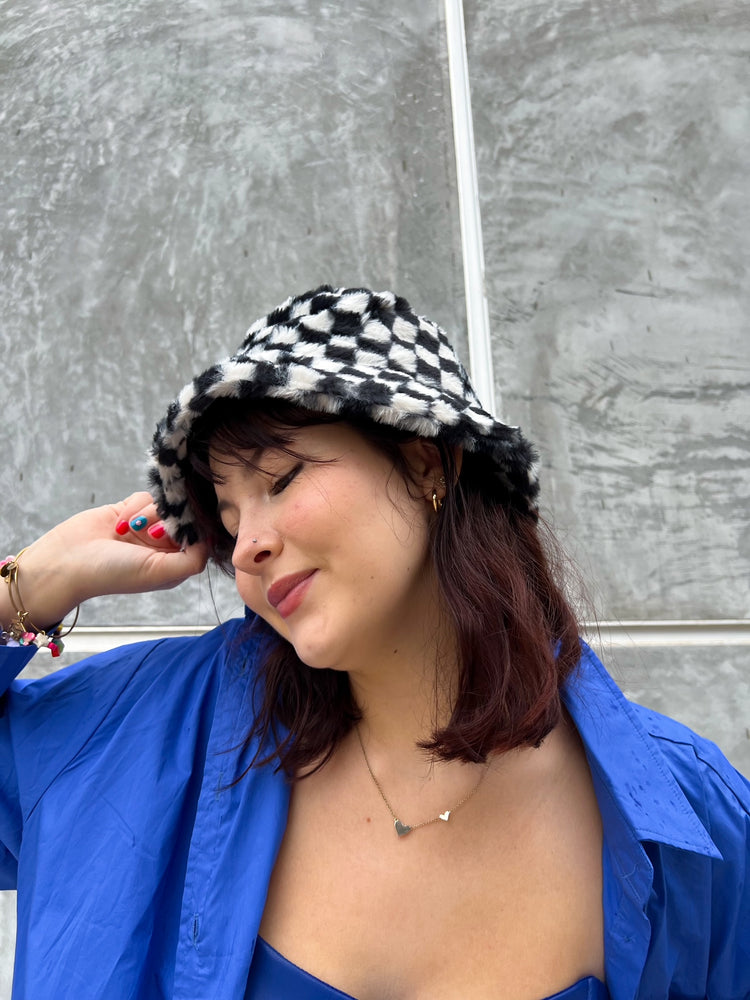 Checker Bucket Hat