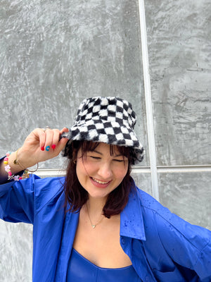 Checker Bucket Hat