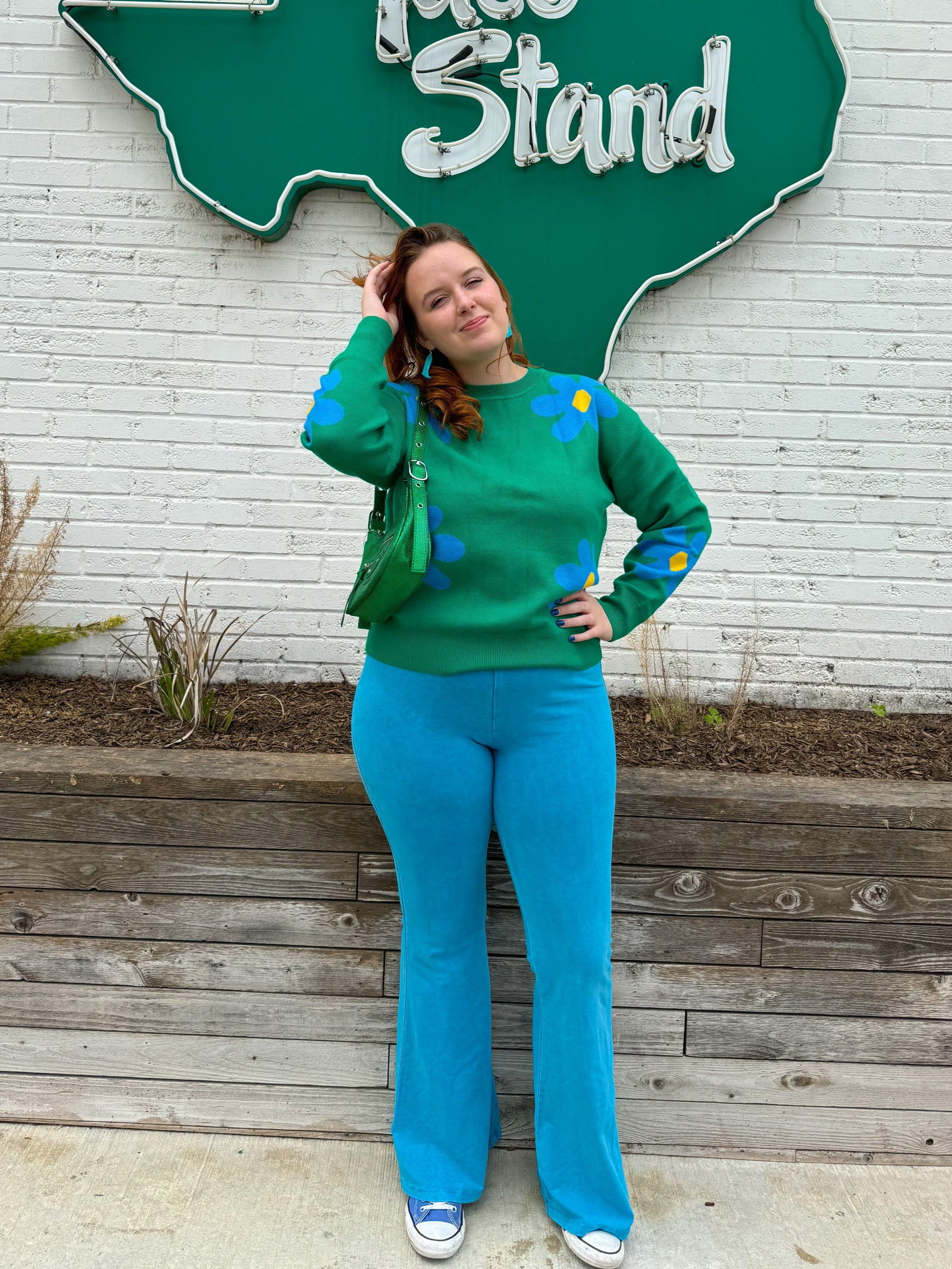 Otherworldly Blue Flare Pants (S-L)