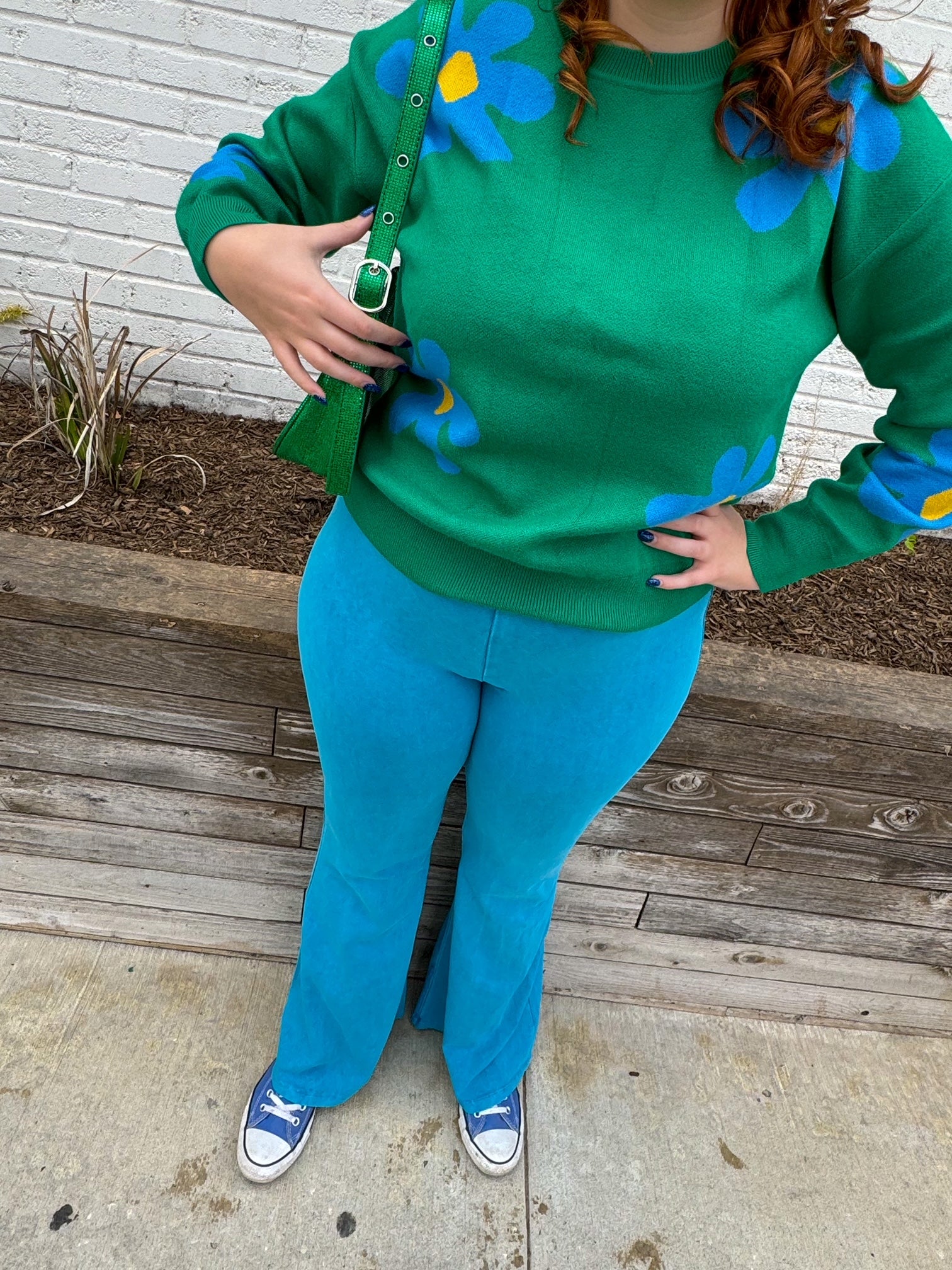 Otherworldly Blue Flare Pants (S-L)