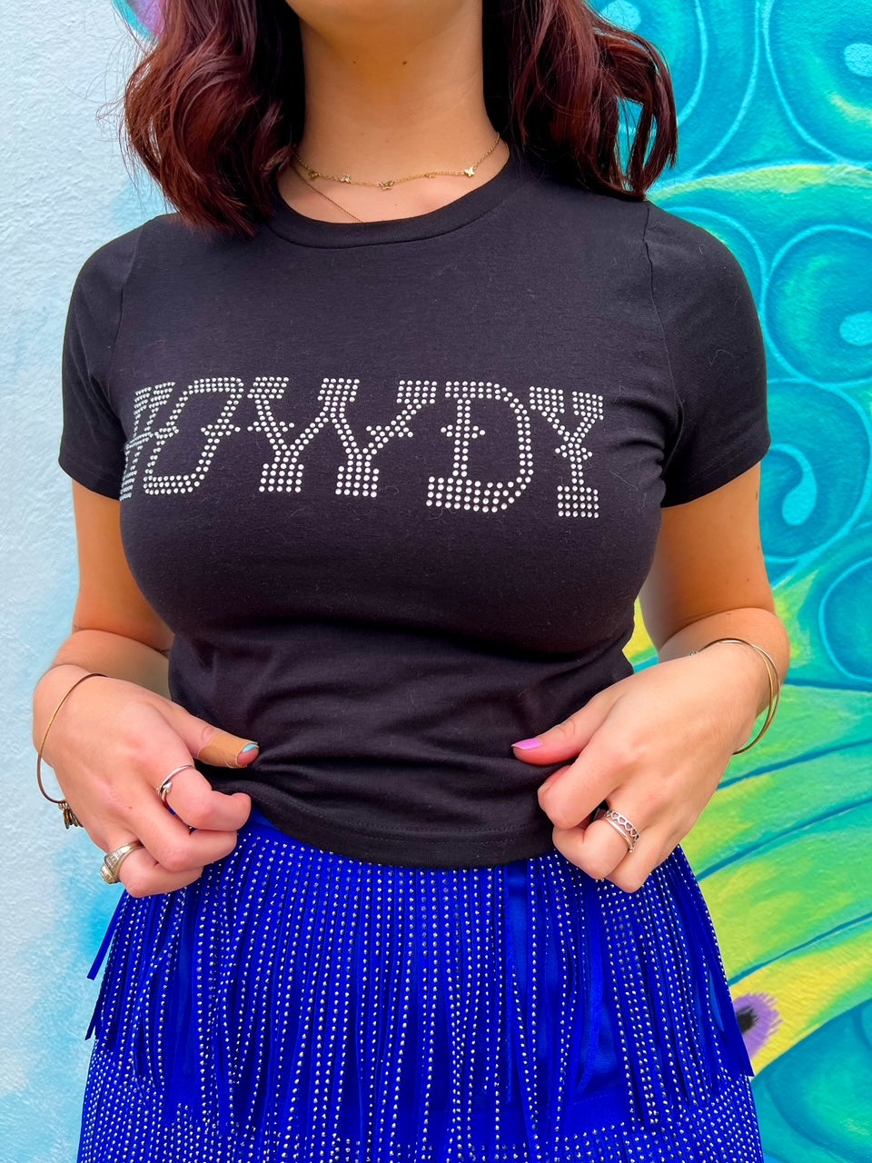 Howdy Rhinestone Tee (S-3XL)