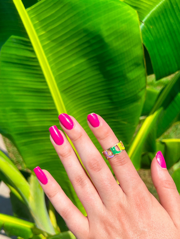 Colorful Cowboy Boot Ring