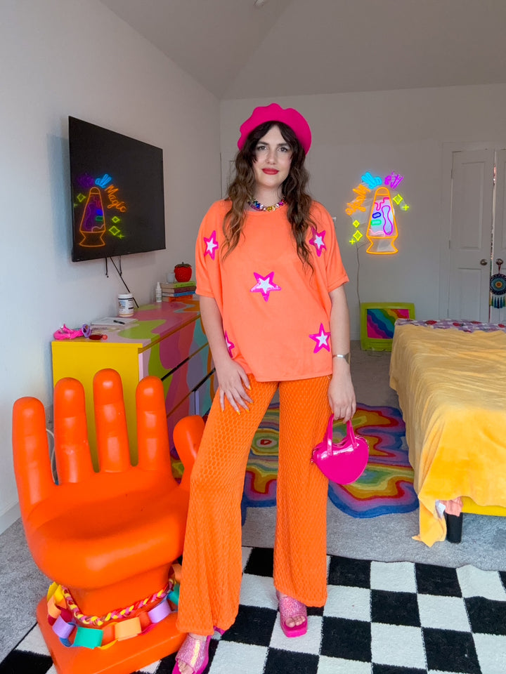 Cinema Flare Pants in Orange (S-3XL)