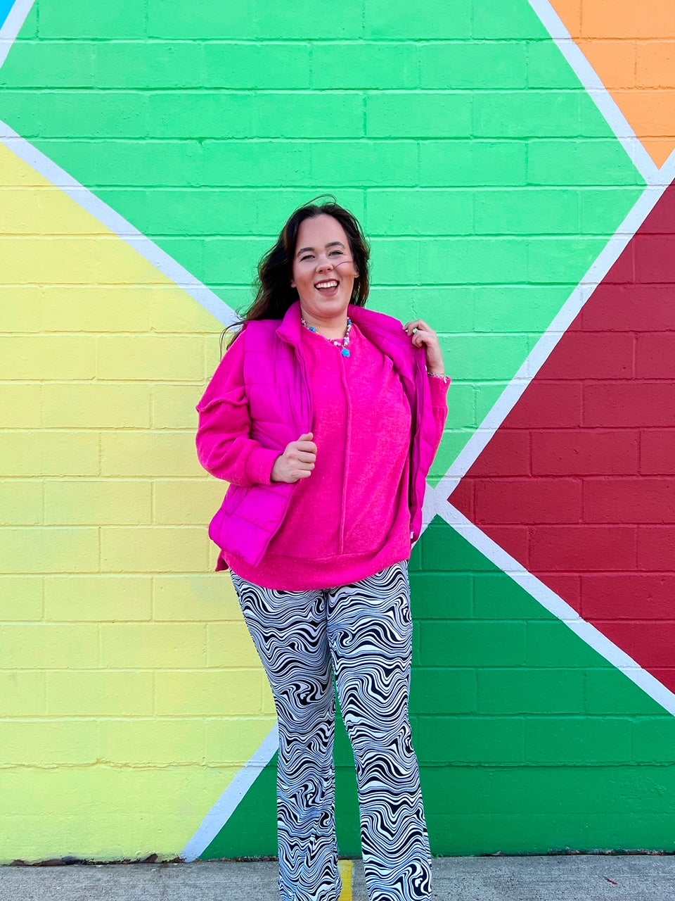 Pink Puffer Vest (S-3XL)