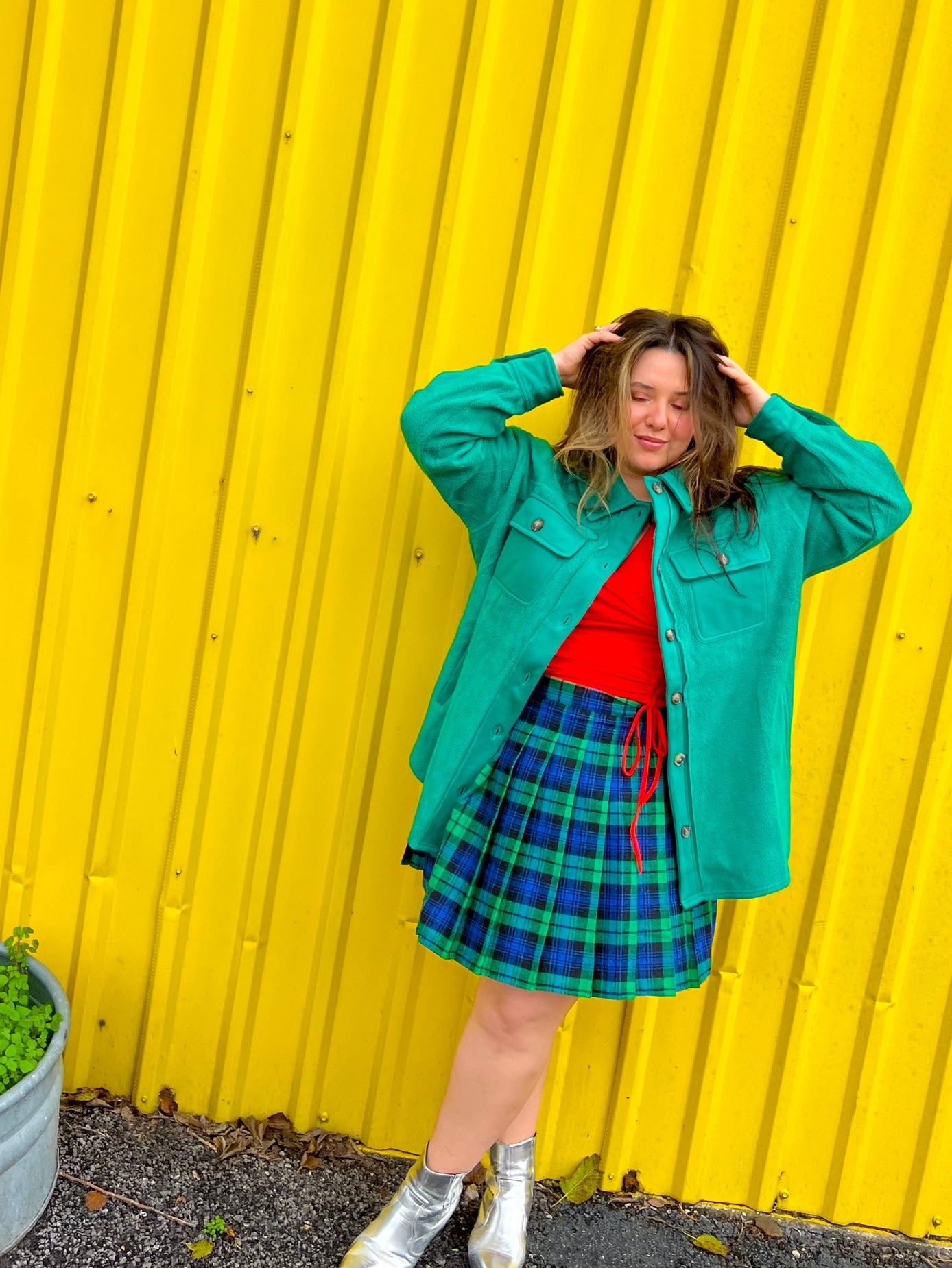 Emerald Green Shacket (S-3X)