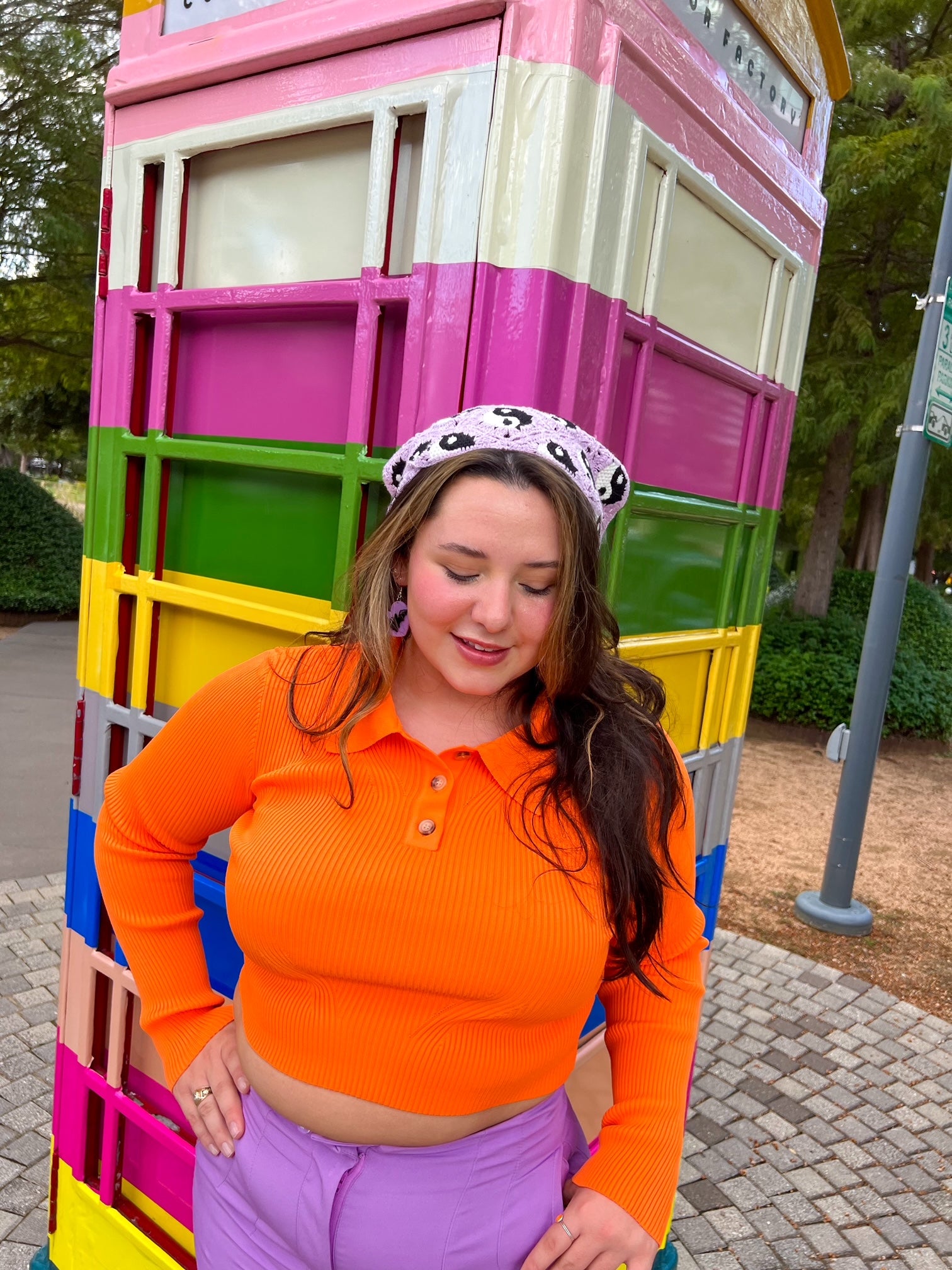 Pumpkin Picking Long Sleeve in Orange(S-3XL)