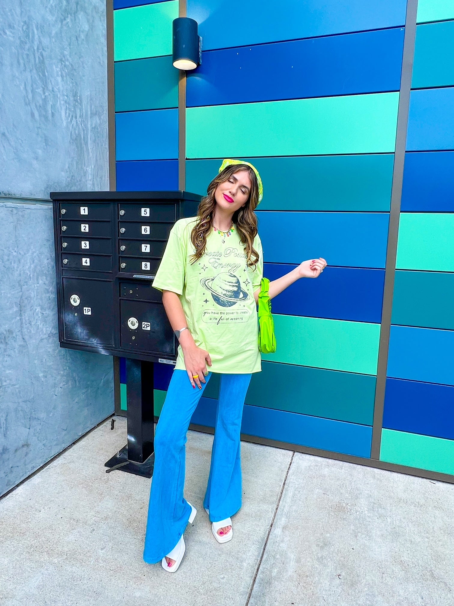 Otherworldly Blue Flare Pants (S-L)