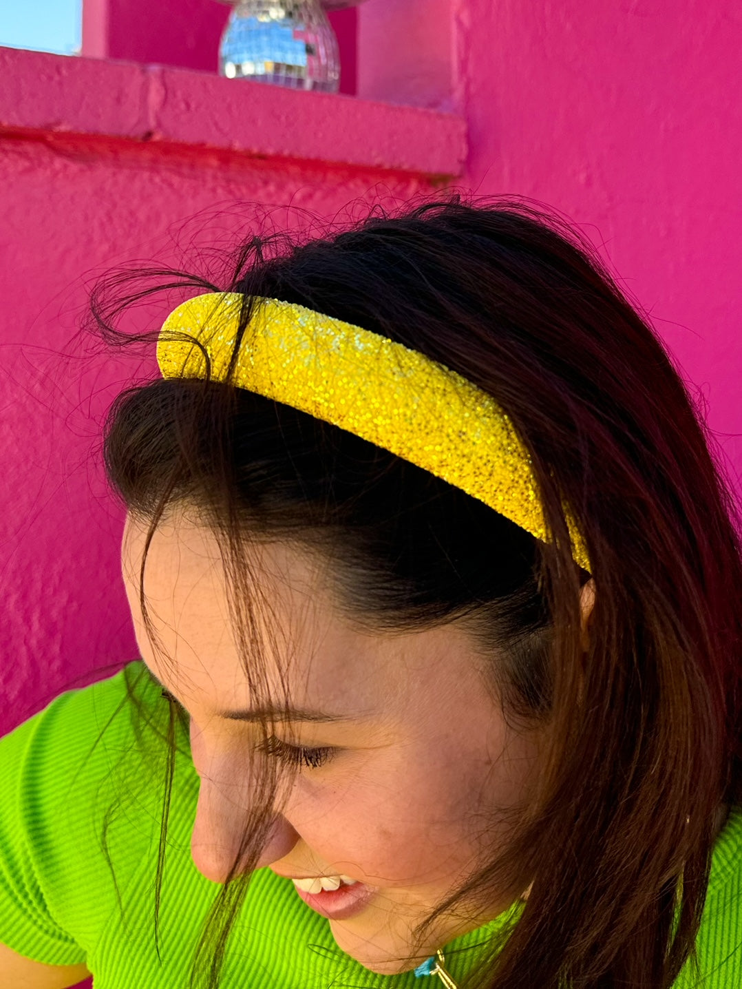 Yellow Sparkle Headband