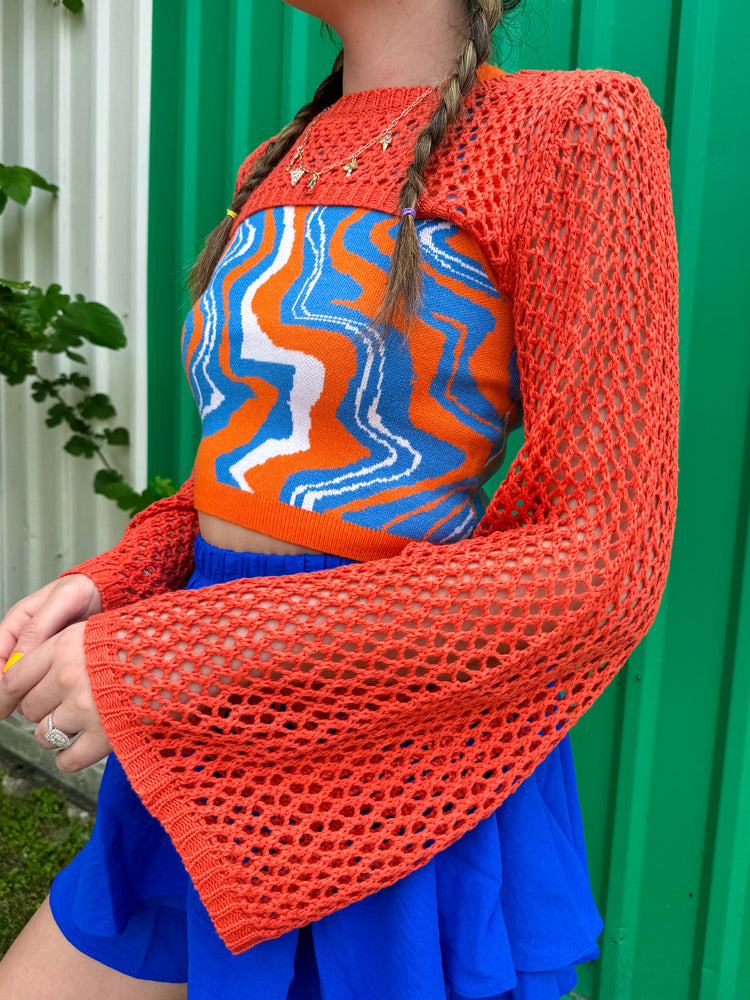 Wonderland Bolero in Orange (S-L)