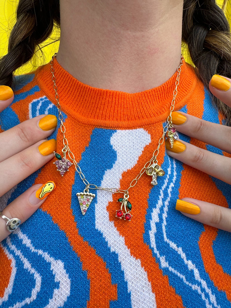 Pizza Party Charm Necklace