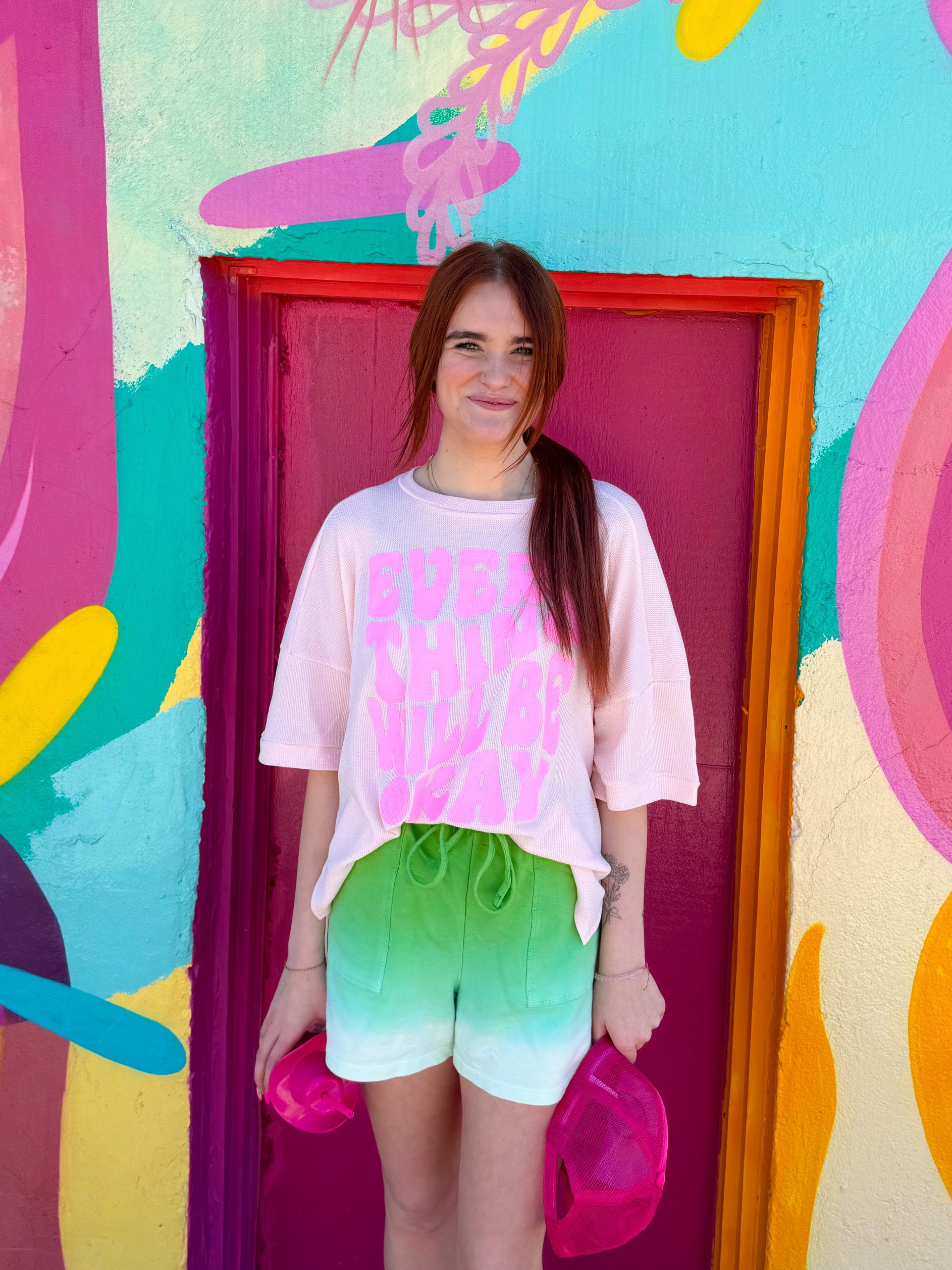 Leafy Green Ombre Shorts (S-3XL)