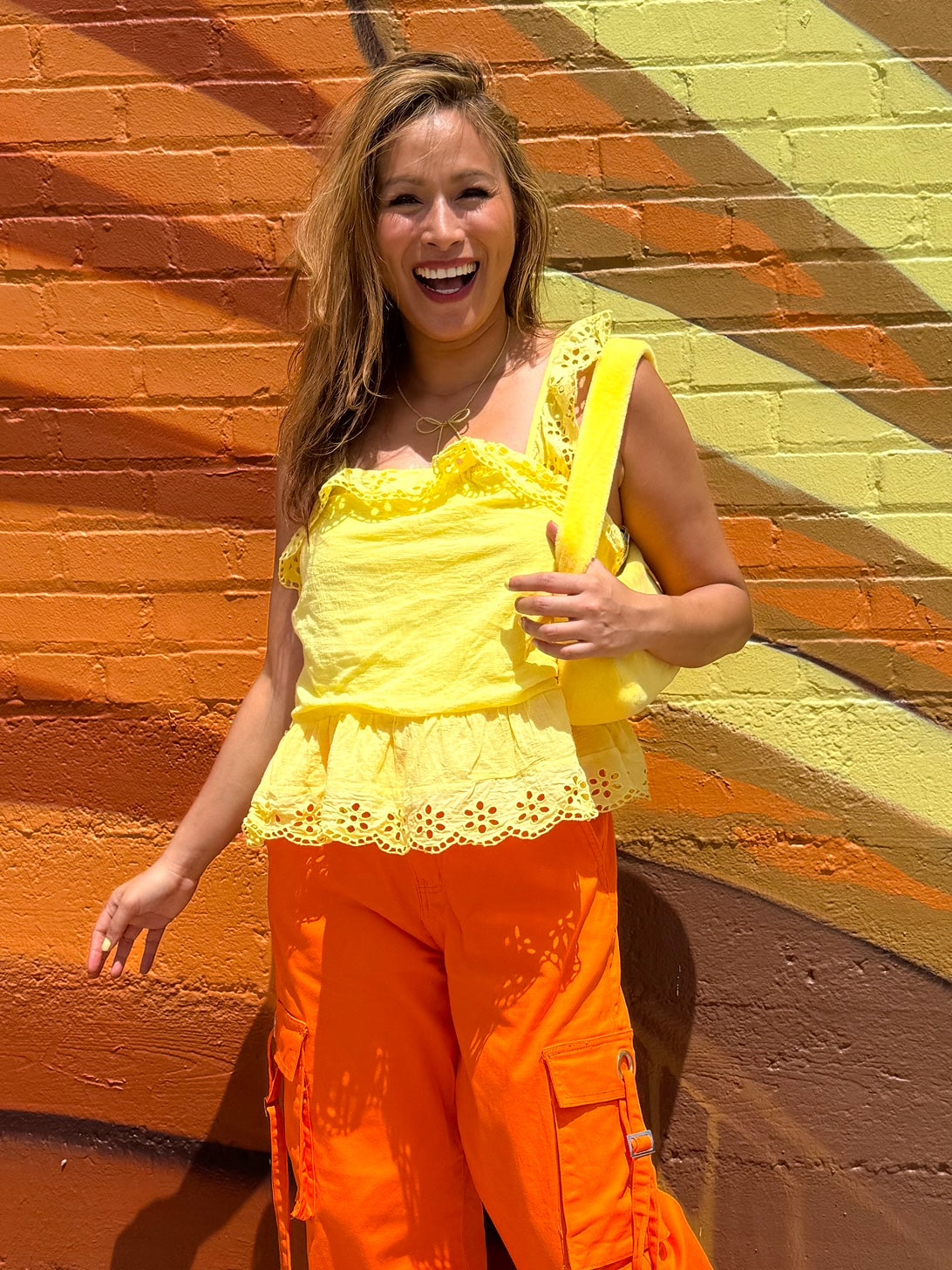 Ruffle Some Feathers Yellow Tank (S-3XL)