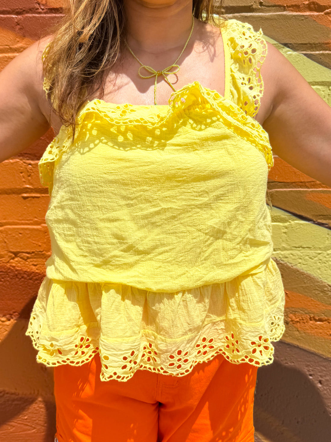 Ruffle Some Feathers Yellow Tank (S-3XL)