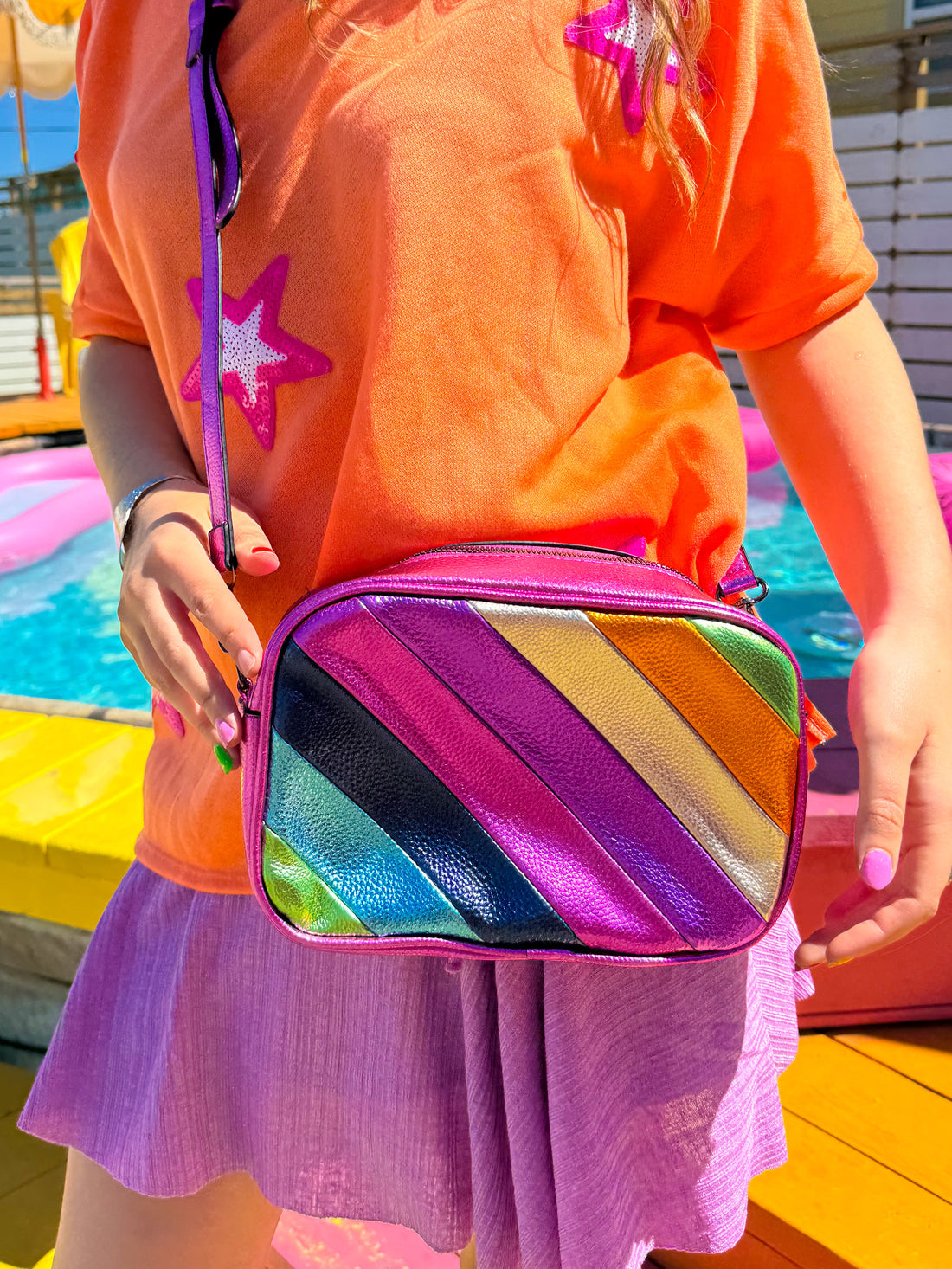 Metallic Rainbow Purse