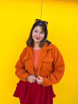 Pumpkin Patch Cropped Jacket