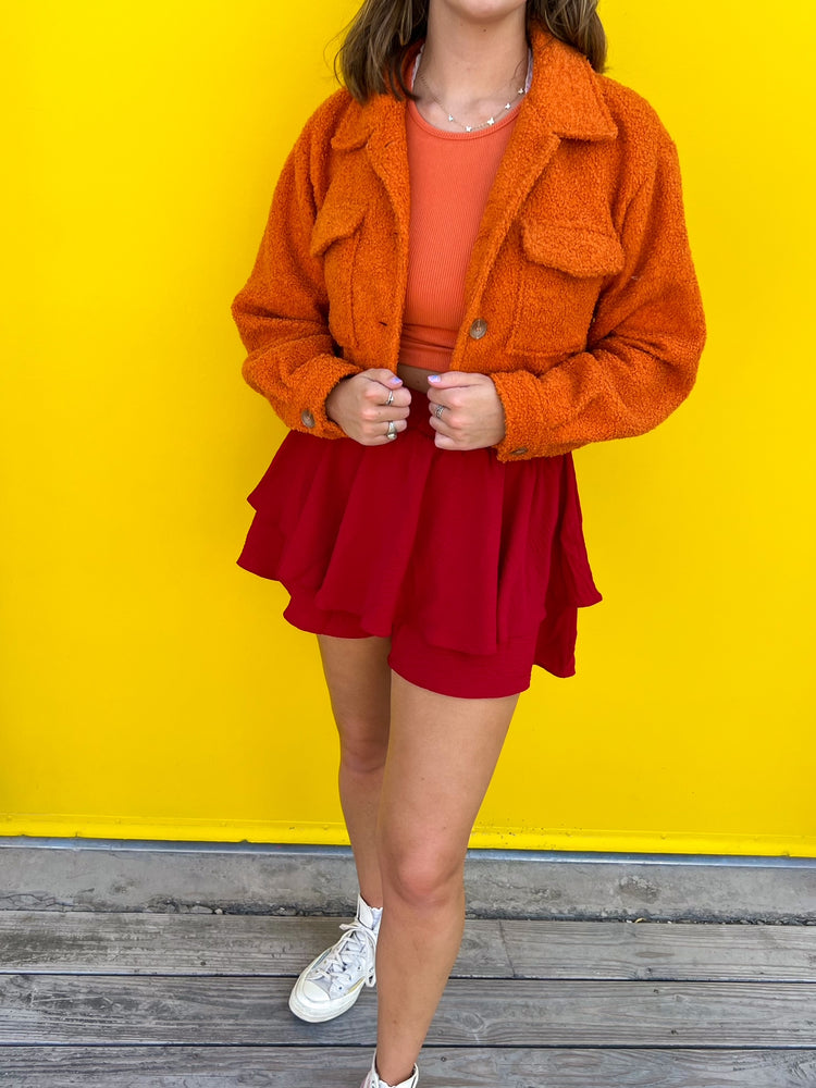 Pumpkin Patch Cropped Jacket