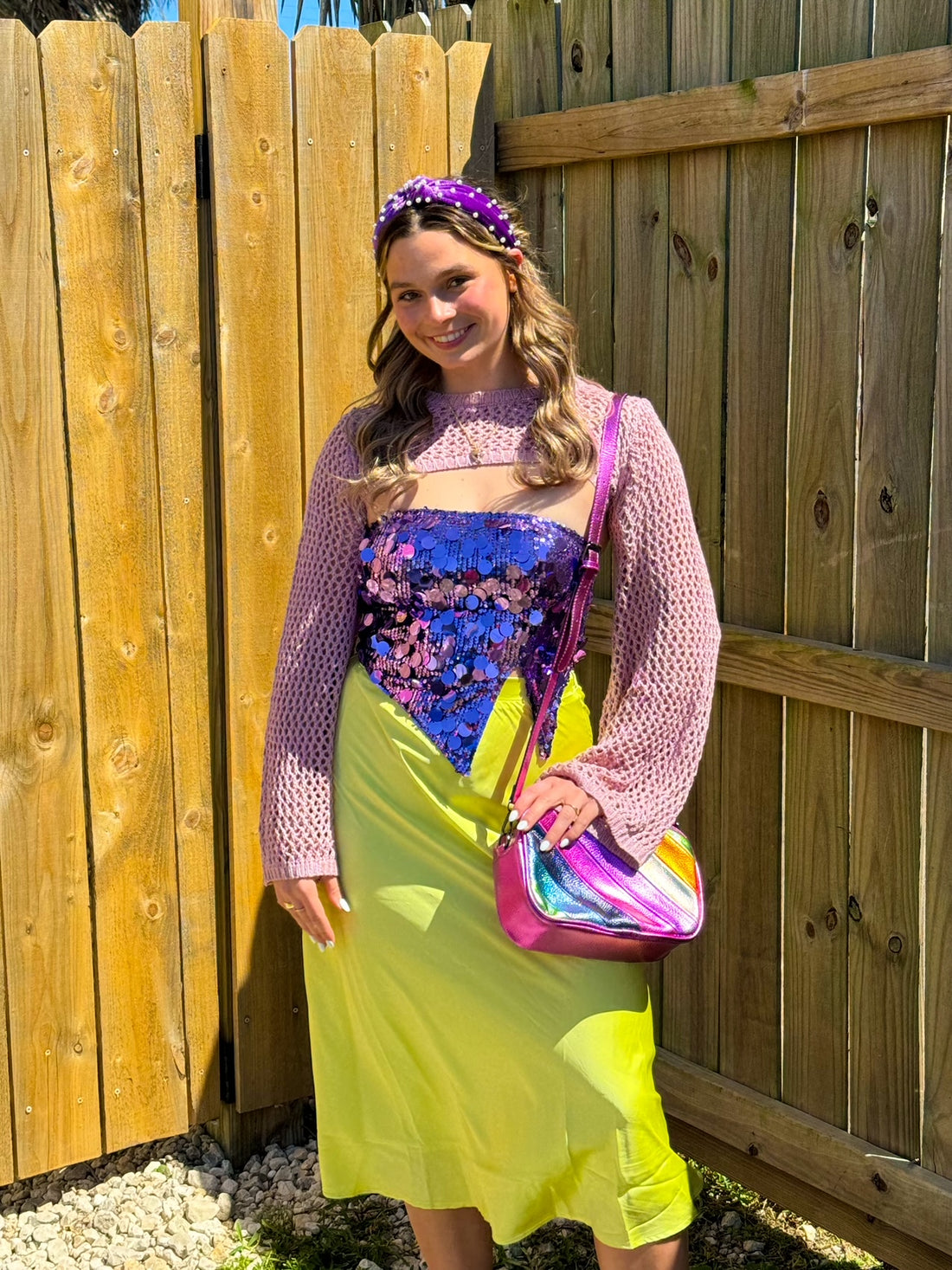 Metallic Rainbow Purse