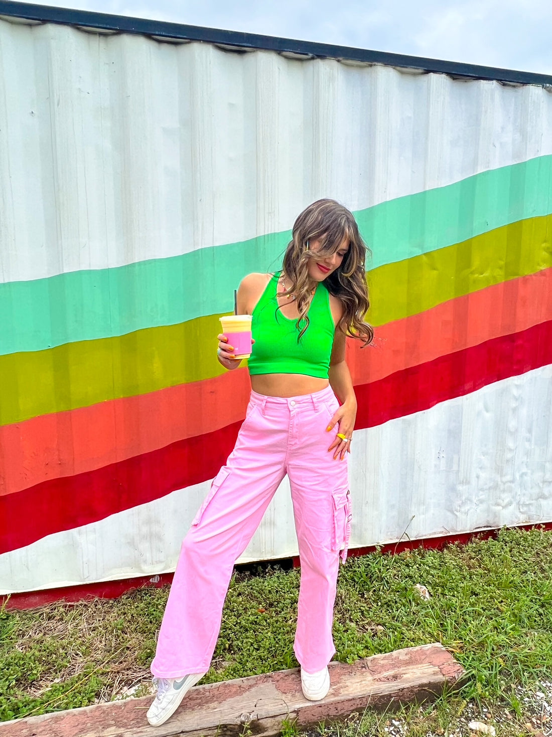 Baby Pink Cargos (S-3XL)