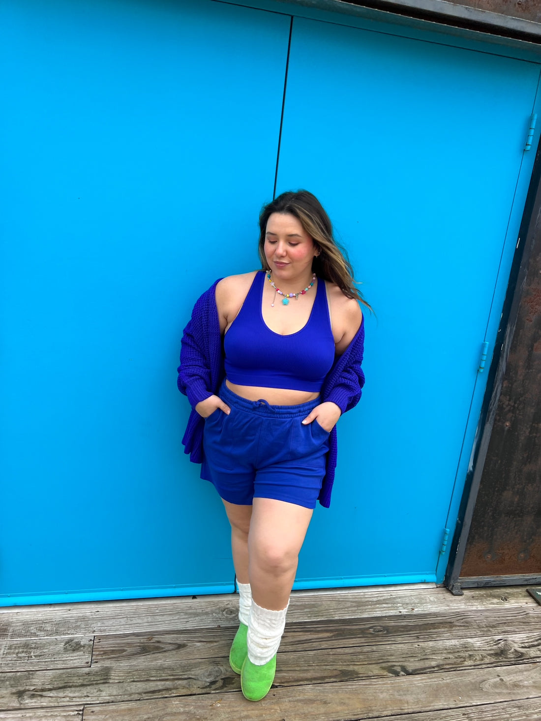 Blue Easy Breezy Lounge Shorts (XL-3XL)