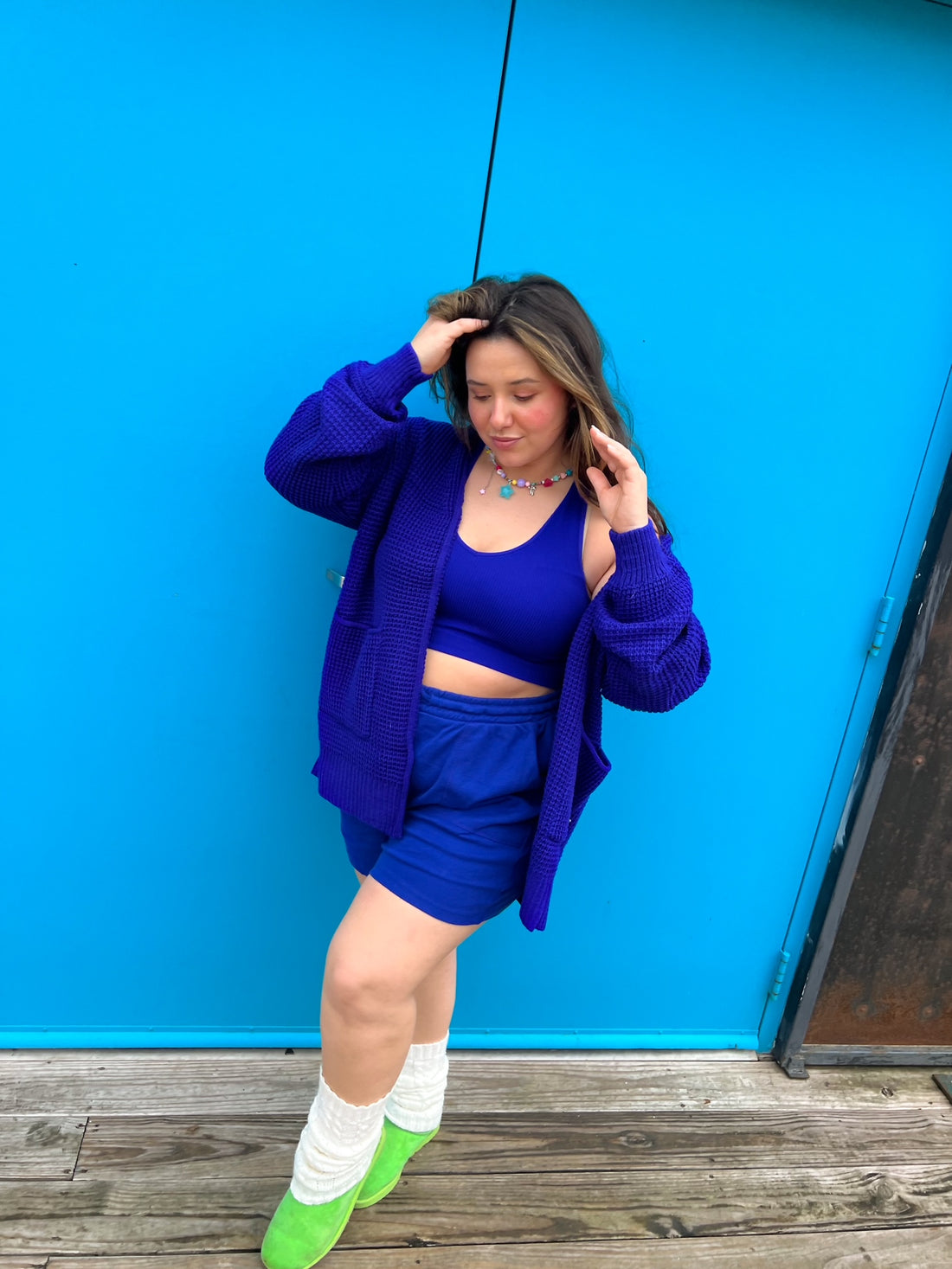 Blue Easy Breezy Lounge Shorts (XL-3XL)