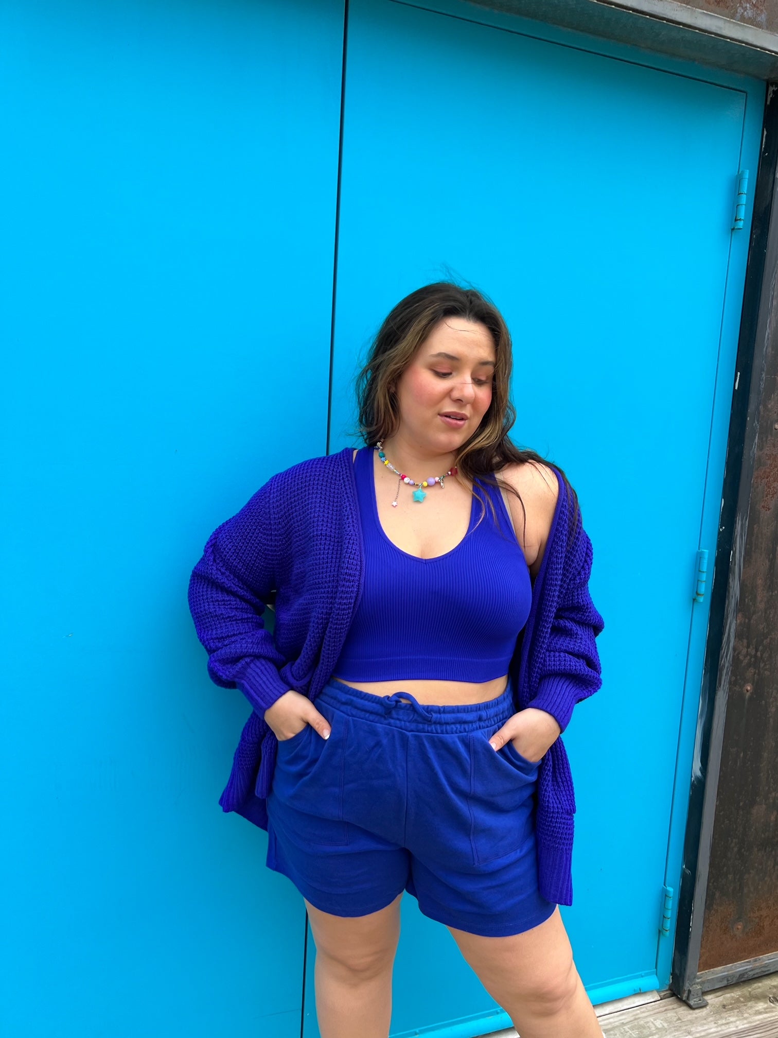 Blue Easy Breezy Lounge Shorts (XL-3XL)