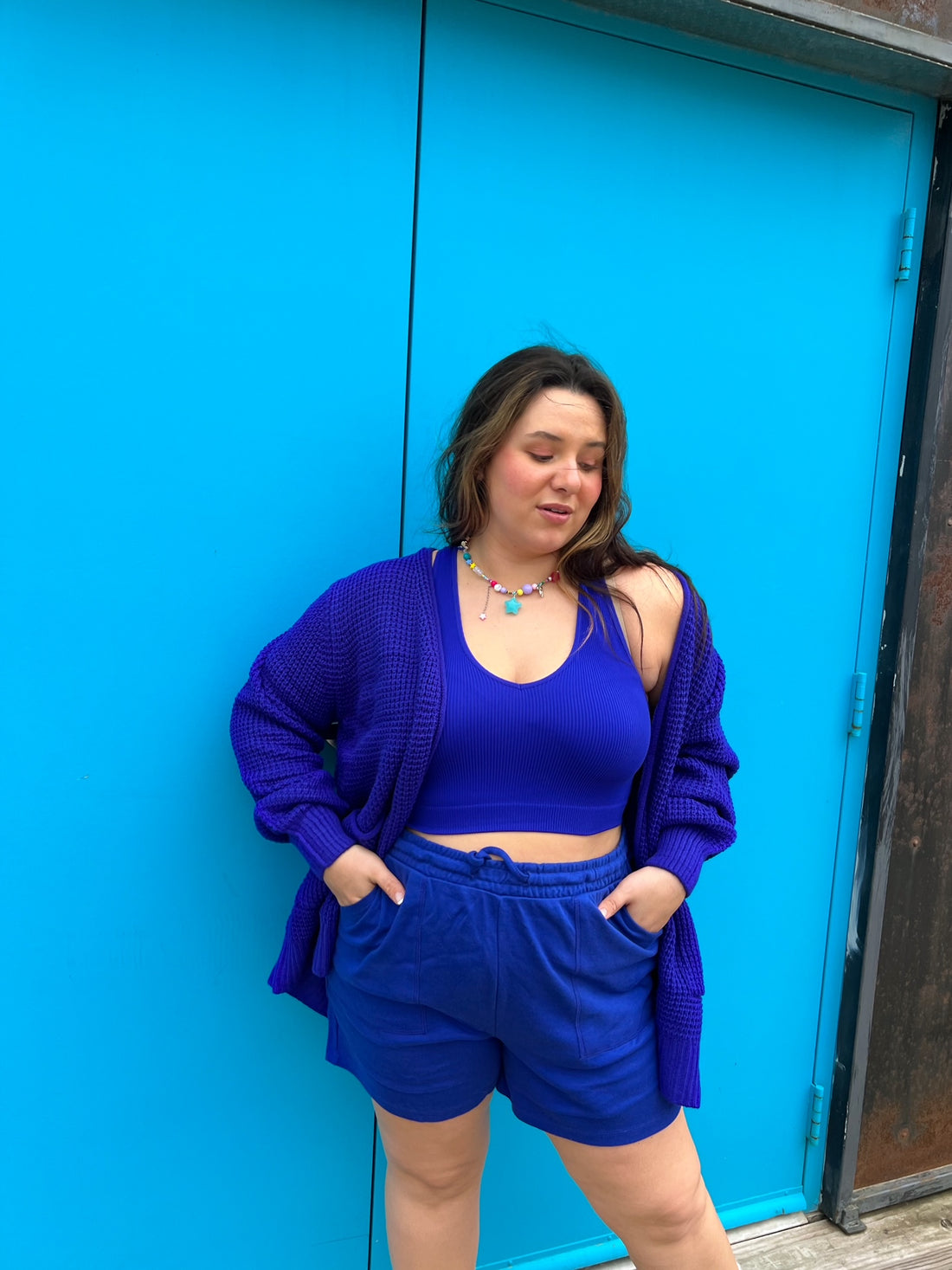 Blue Easy Breezy Lounge Shorts (XL-3XL)