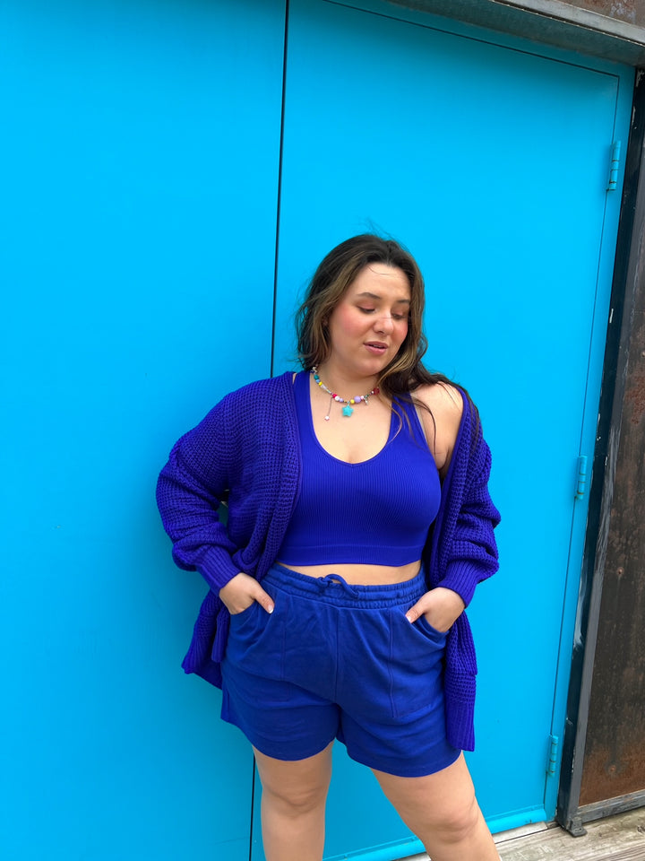 Blue Easy Breezy Lounge Shorts (XL-3XL)