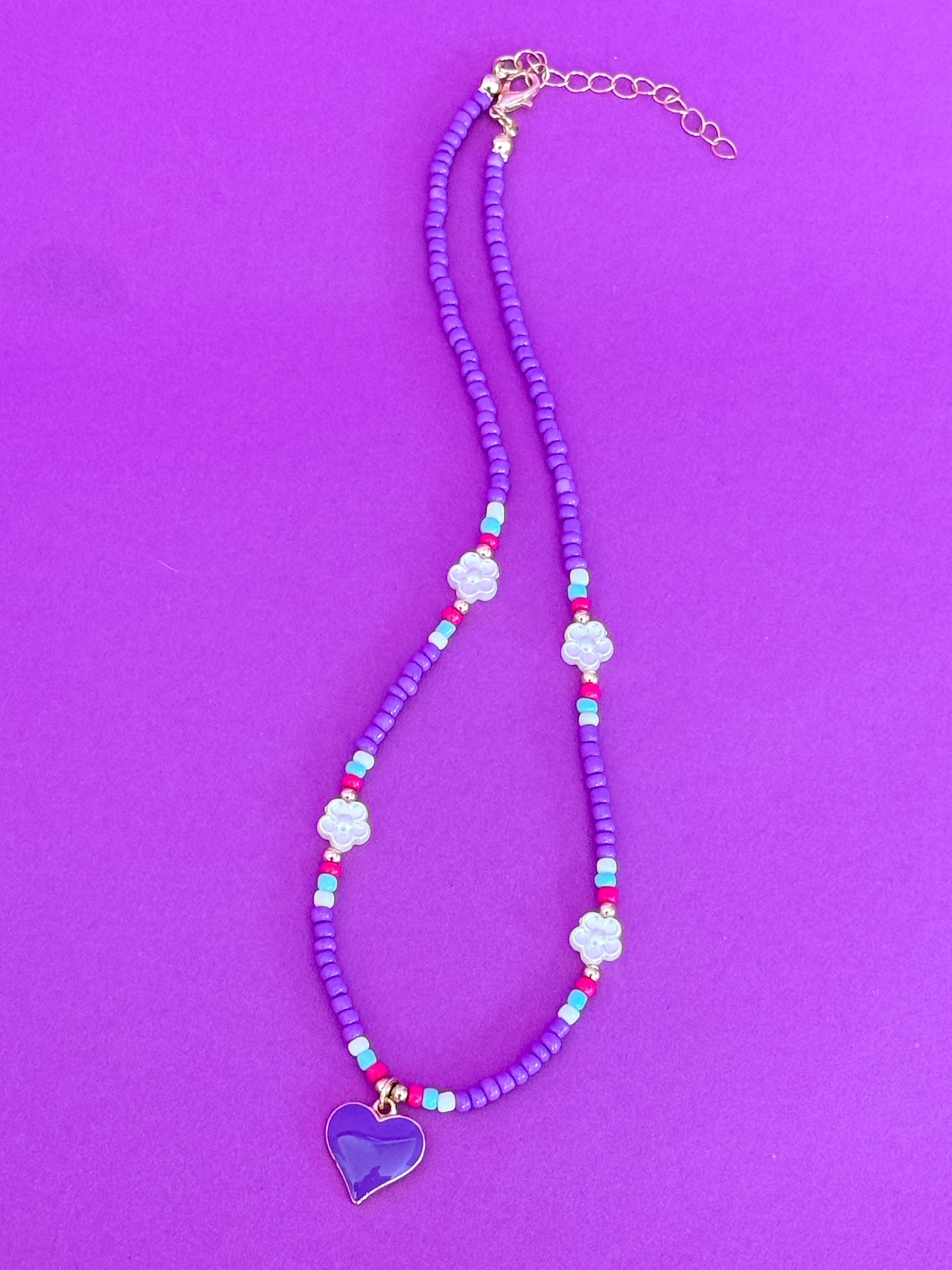 Purple Heart Necklace