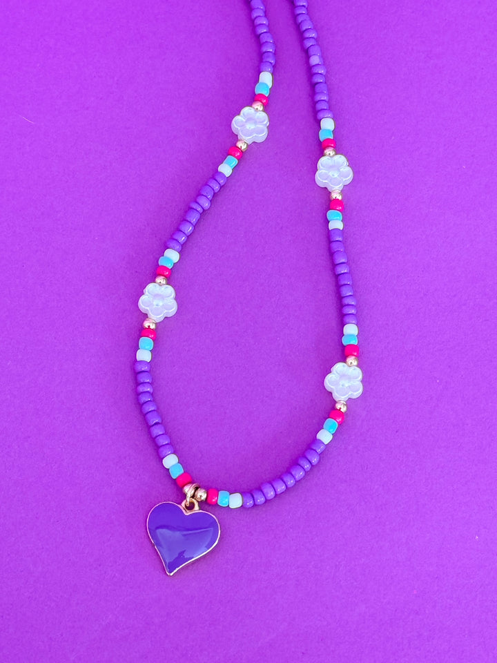 Purple Heart Necklace