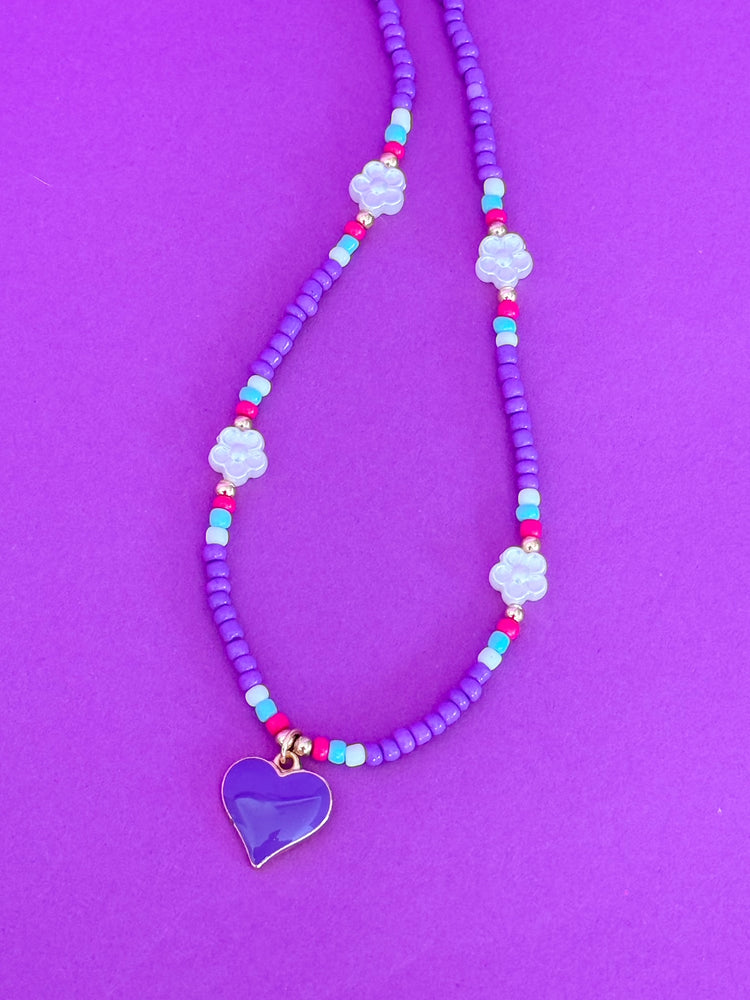 Purple Heart Necklace
