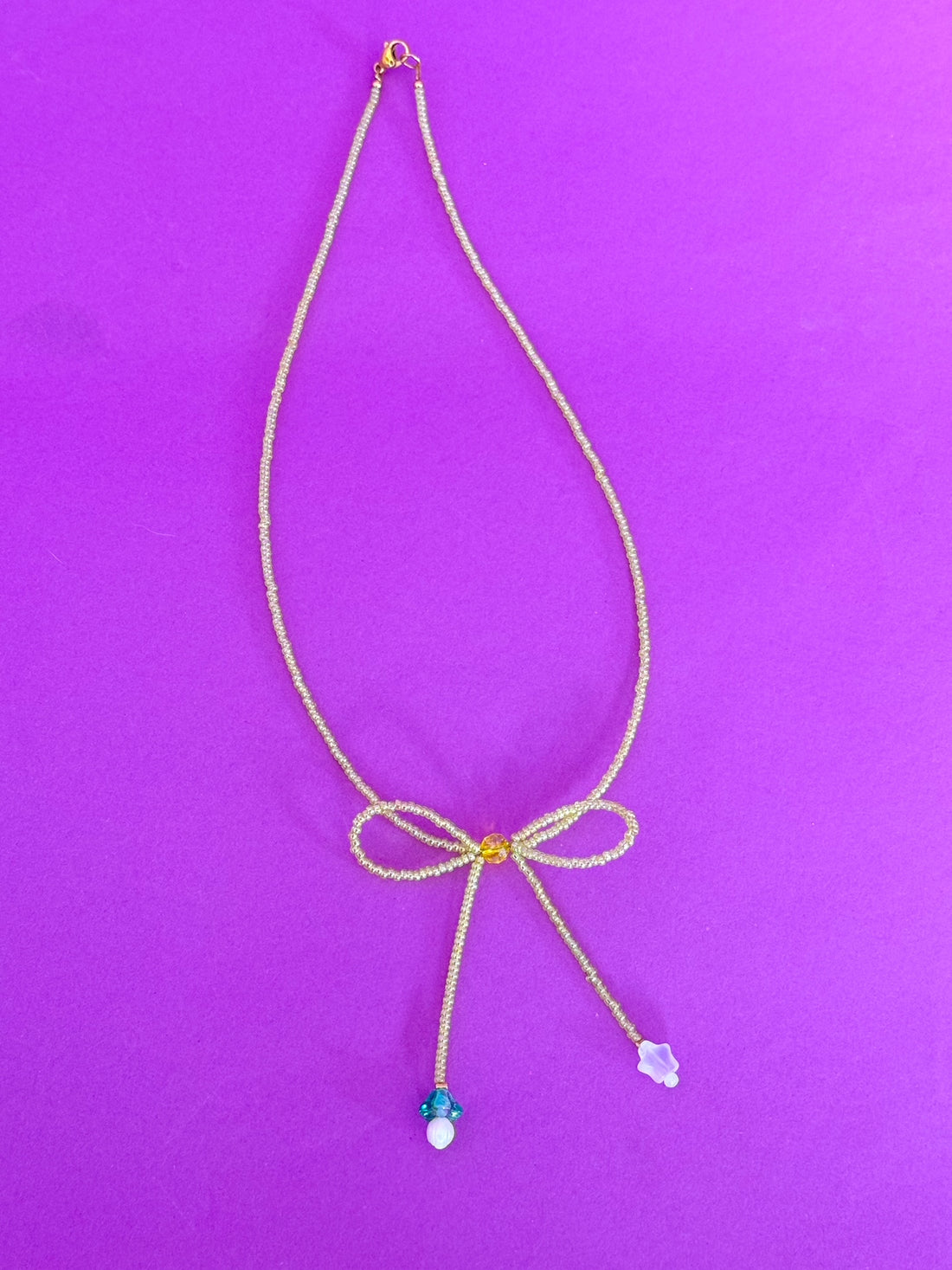 Put a Bow On It Green Necklace