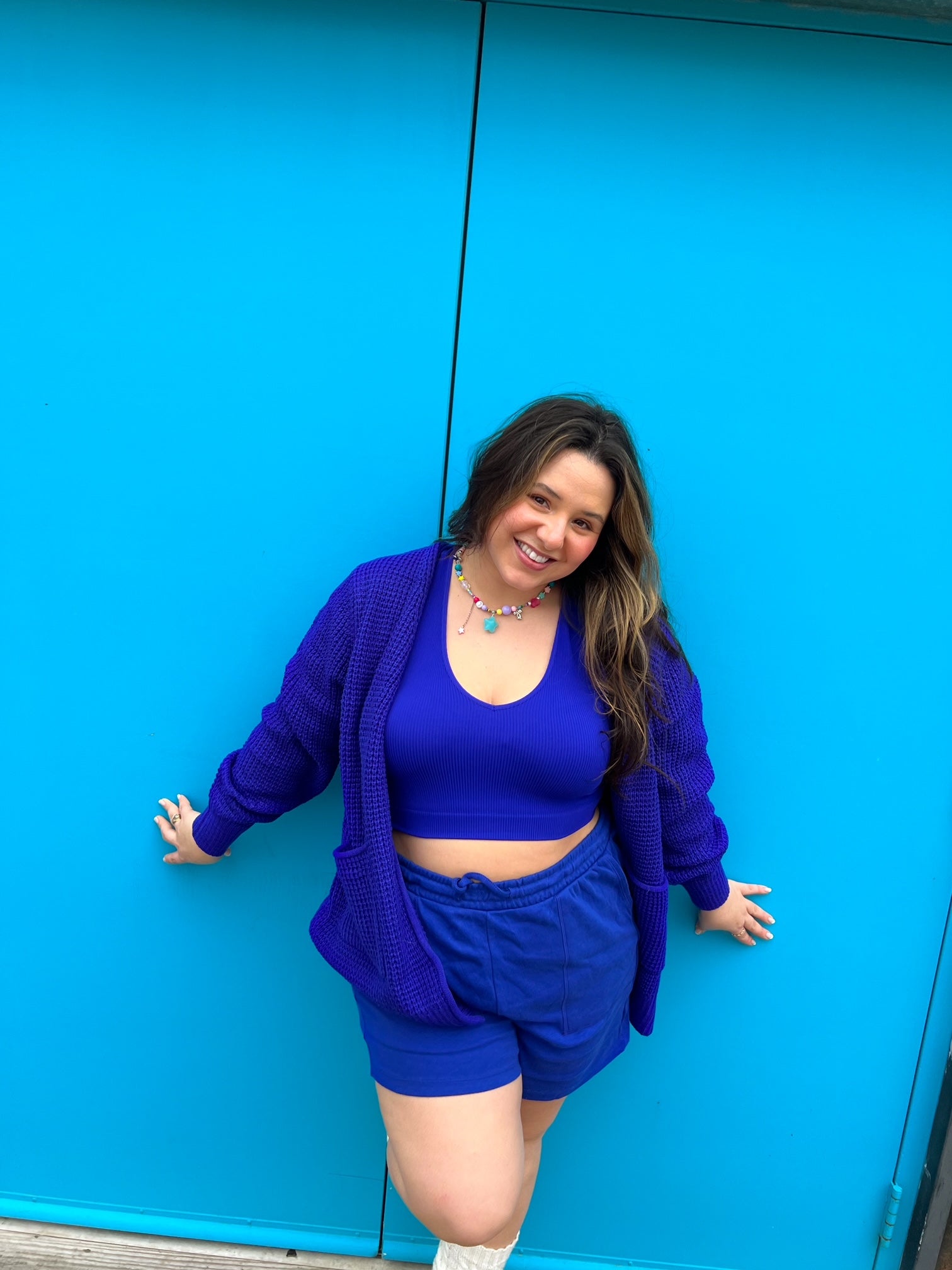 Blue Easy Breezy Lounge Shorts (XL-3XL)