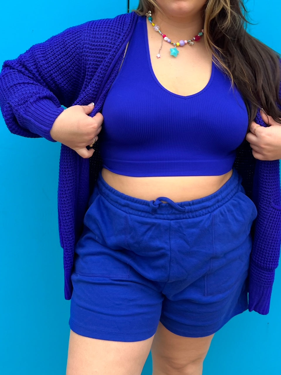 Blue Easy Breezy Lounge Shorts (XL-3XL)